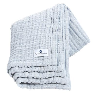 nordic coast company Baby Musselindecke L Large Hellblau Damen