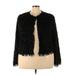 Shein Faux Fur Jacket: Black Jackets & Outerwear - Women's Size 3X