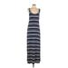Old Navy Casual Dress - Maxi: Blue Stripes Dresses - Women's Size Large