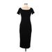 Rachel Pally Casual Dress - Sheath Boatneck Short sleeves: Black Print Dresses - Women's Size Medium