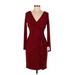 Lauren by Ralph Lauren Cocktail Dress - Wrap: Red Print Dresses - New - Women's Size 8 Petite