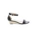 Dream Pairs Wedges: Black Print Shoes - Women's Size 9 - Open Toe