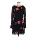 Reformation Casual Dress - Mini Scoop Neck Long sleeves: Black Print Dresses - Women's Size 12