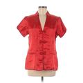 Jacket: Below Hip Red Jackets & Outerwear - Women's Size 40