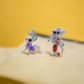 Disney Jewelry | Mushu And Cricket Earrings Disney Mulan | Color: Silver | Size: Os