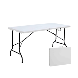 Oviala Business Rekkem HDPE-Falttisch 152 x 70 x 74cm Weiß Image