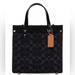 Coach Bags | Coach Signature Washed Denim Small Field Tote 22 | Color: Black | Size: Os