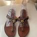 Tory Burch Shoes | Euc - Tory Burch - Size 6.5m - Thong Sandal | Color: Black/Brown | Size: 6.5