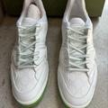 Gucci Shoes | Gucci Basket Low Top Basketball Sneakers -White Green Black -Men’s Us 11 | Color: Green | Size: 11