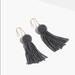 Madewell Jewelry | Madewell | Beaded Tassel Earrings | Color: Gold/Gray | Size: Os