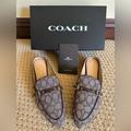 Coach Shoes | Coach - Irene Mule Slip-On Loafer Shoe, Size 9.5 | Color: Brown/Tan | Size: 9.5