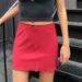 Brandy Melville Skirts | Brandy Melville Red Mini Skirt | Color: Black/Red | Size: Os
