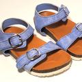 Nike Shoes | Gap Girl Chambray Buckle Sandals Toddler Size 7-8 | Color: Blue/Brown | Size: 7-8 Toddler