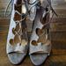 Nine West Shoes | Nine West Peep Toe Heels , Grey, Size 8m | Color: Gray | Size: 8
