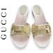 Gucci Shoes | Gucci Hasler Horsebit Wood Mules Clogs Slides, Yellow, Suede Leather, Size 7.5 | Color: Yellow | Size: 7.5