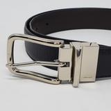 Coach Accessories | Coach Reversible Leather Belt Black & Brown Silver Tone Buckle Men Os | Color: Black/Silver | Size: Os