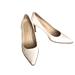 Coach Shoes | Coach White Waverly Bead-Trim Leather Pumps Heels Women’s Size 8 | Color: White | Size: 8