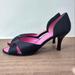 Lilly Pulitzer Shoes | Lilly Pulitzer Duchess Black Satin D'orsay Open Toe Low Heels 9.5 $225 | Color: Black | Size: 9.5