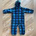 Columbia One Pieces | Columbia Winter Fleece Suit For Baby, Size 12-18 Months, Hand & Foot Covers | Color: Black/Blue | Size: 12mb