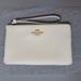 Coach Bags | Coach Large Leather Wristlet | Color: Gold/White | Size: Os