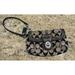 Coach Bags | Coach Gigi Legacy Signature Brown Jacquard Fabric Turnlock Wallet Wristlet | Color: Black | Size: Os