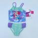 Disney Swim | Disney Ariel The Little Mermaid 2 Piece Toddler Mermaid Swimsuit Bikini Nwt | Color: Blue/Purple | Size: Various