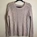 American Eagle Outfitters Sweaters | American Eagle Pink Cable Knit Metallic Thread Sweater Sz M | Color: Pink | Size: M