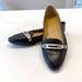 Coach Shoes | Coach Size 8.5 Leather Flat Loafers Ruthie Shoes Matte Black Silver Tone Accent | Color: Black/Silver | Size: 8.5