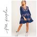 Free People Dresses | 028 Fp Dress/See Small Issue On Collar/Free People My Love Mini Dress | Color: Blue | Size: Xs