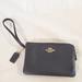 Coach Bags | Coach Women's Pebble Black Leather Small Wristlet Double Zipper | Color: Black | Size: Os