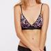 Free People Intimates & Sleepwear | Free People Lace Trim Bra Bralette Size 32d | Color: Black/Purple | Size: 32d