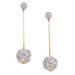 Kate Spade Jewelry | Kate Spade Razzle Dazzle Linear Gold Drop Earrings | Color: Gold/Silver | Size: Os