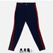 Gucci Pants | Gucci Web Stripe Gabardine Slim Blue Mens Riding Trousers Pants 44 It/ | Color: Blue/Red | Size: 32