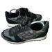 Coach Shoes | Coach Womens Mason Jacquard Black Sneakers Lace Up Shoes Logo Size 6.5 Retro | Color: Black | Size: 6.5