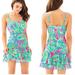 Lilly Pulitzer Dresses | Lilly Pulitzer Morgana Green Pink Fun Flirty Dress | Color: Green/Pink | Size: 14