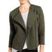 Athleta Jackets & Coats | Athleta Heather Green Quilted Knit Moto Jacket Womens Size S | Color: Green | Size: S