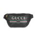 Gucci Bags | Gucci Black Grained Calfskin Logo Print Web Belt Bag | Color: Black | Size: Os