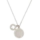 Kate Spade Jewelry | Kate Spade Silver Spot The Spade Pave Charm Necklace | Color: Silver | Size: Os