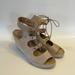 Anthropologie Shoes | Carmen Saiz Espadrille Wedge Lace Up Sandal | Color: Tan | Size: 8.5