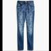 Madewell Jeans | Madewell Women The High Rise Slim Boyfriend Denim Jeans J5521 Embroidered Beaded | Color: Blue | Size: 30
