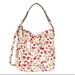 Jessica Simpson Bags | Adorable Floral Print Jessica Simpson Hobo Bag | Color: Cream/Red | Size: Os