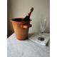 Vintage Pottery Champagne Bucket | French Ceramic Wine Bucket | Ceramic Ice Bucket | Champagne Bucket with Handles | Ceramic Wine cooler