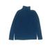 Lands' End Fleece Jacket: Blue Checkered/Gingham Jackets & Outerwear - Kids Girl's Size 6