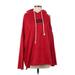 ETWO Pullover Hoodie: Red Solid Tops - Women's Size Small