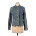 Christopher & Banks Denim Jacket: Short Blue Jackets & Outerwear - Women's Size Small