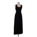 Mossimo Supply Co. Casual Dress - High/Low Scoop Neck Sleeveless: Black Print Dresses - Women's Size Medium