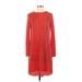 H&M Casual Dress - Sweater Dress: Red Dresses - Women's Size X-Small