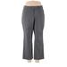 Lane Bryant Khaki Pant: Gray Solid Bottoms - Women's Size 16 Petite