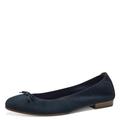 Tamaris Damen Klassische Ballerinas, Frauen Flats,Sommerschuhe,Slipper,Ballerina-Schuhe,Ballett-Schuhe,Ballet-Flats,Ausgehschuhe,Navy,39 EU