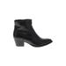 Aldo Ankle Boots: Black Solid Shoes - Women's Size 8 1/2 - Almond Toe